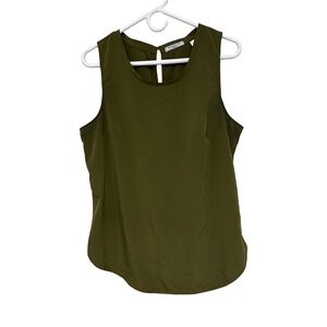Abercrombie Sleeveless Scoop Neck Blouse Women’s Medium Olive Green